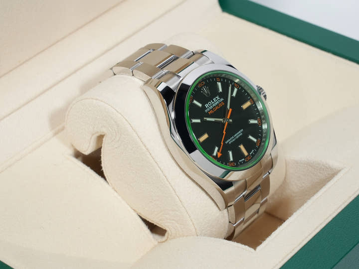 Rolex Milgauss Ref. 116400GV Stainless Steel Black Dial Unused fc4rkko8