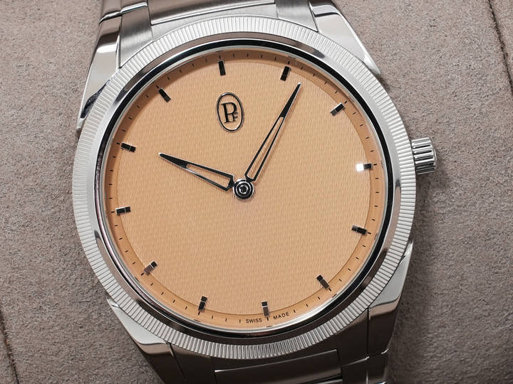 Parmigiani Fleurier Tonda PF Micro-Rotor Ref. PFC914-1020021-100182 Stainless Steel x Platinum Golden Siena Dial Excellent Condition xkczhbci