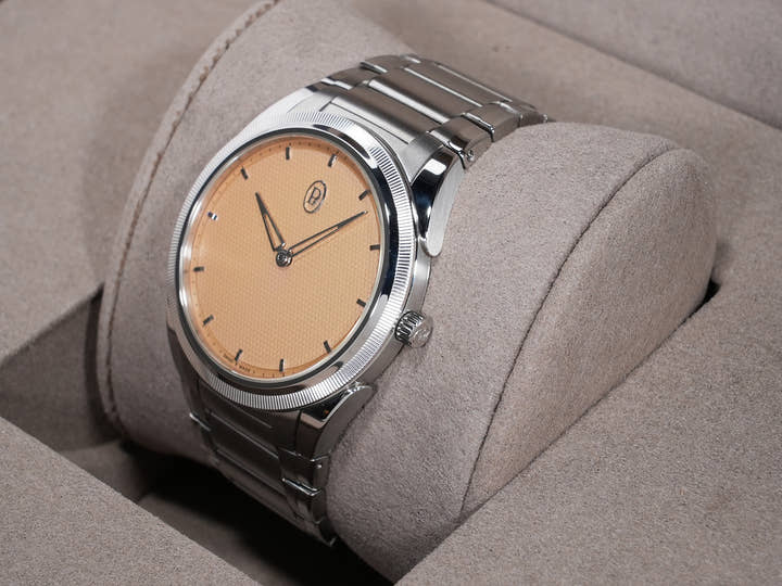 Parmigiani Fleurier Tonda PF Micro-Rotor Ref. PFC914-1020021-100182 Stainless Steel x Platinum Golden Siena Dial Excellent Condition xkczhbci