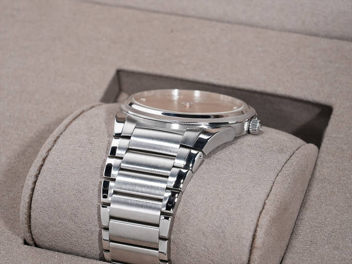 Parmigiani Fleurier Tonda PF Micro-Rotor Ref. PFC914-1020021-100182 Stainless Steel x Platinum Golden Siena Dial Excellent Condition xkczhbci