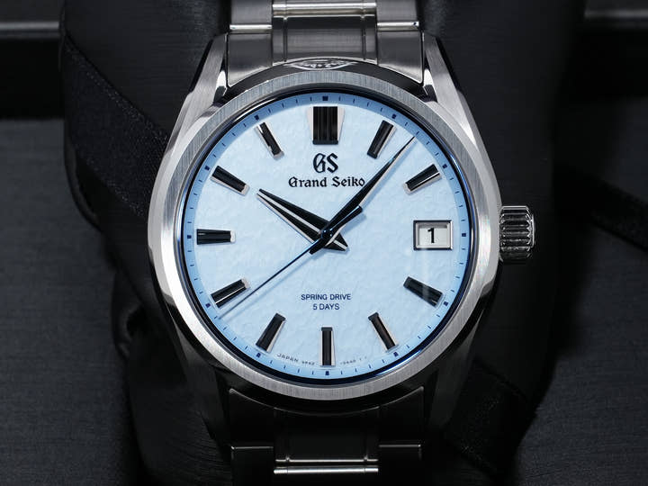 Grand Seiko Evolution 9 Collection AJHH Special Limited Edition Ref. SLGA017 Stainless Steel Snowflake Blue Dial Excellent Used Condition iohvkytx