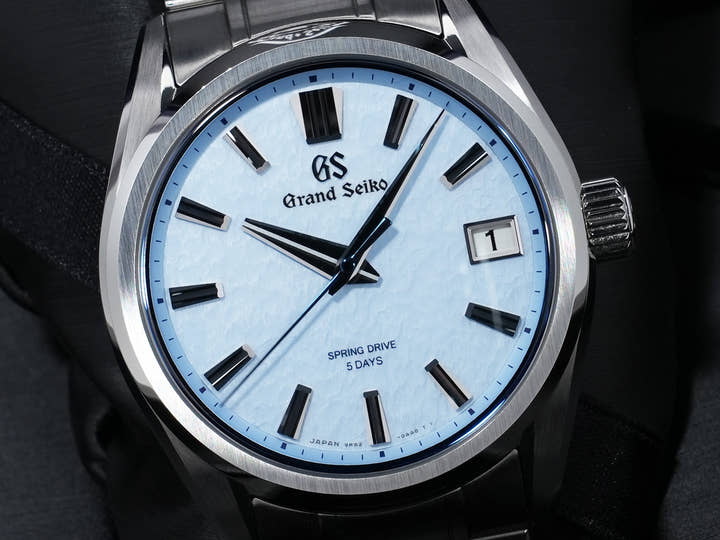 Grand Seiko Evolution 9 Collection AJHH Special Limited Edition Ref. SLGA017 Stainless Steel Snowflake Blue Dial Excellent Used Condition iohvkytx