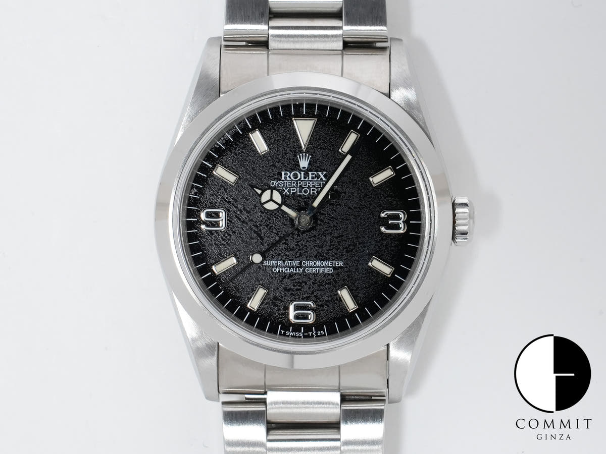 Rolex Explorer I Ref. 14270 Stainless Steel Black Dial Oyster Bracelet Used 6rvyodzt