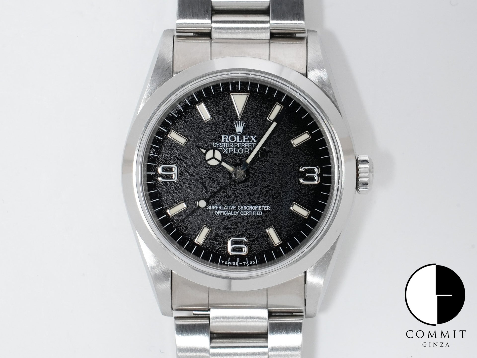 Rolex Explorer I Ref. 14270 Stainless Steel Black Dial Oyster Bracelet Used 6rvyodzt