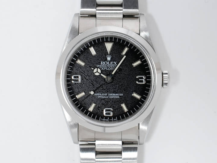 Rolex Explorer I Ref. 14270 Stainless Steel Black Dial Oyster Bracelet Used 6rvyodzt