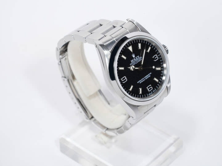Rolex Explorer I Ref. 14270 Stainless Steel Black Dial Oyster Bracelet Used 6rvyodzt