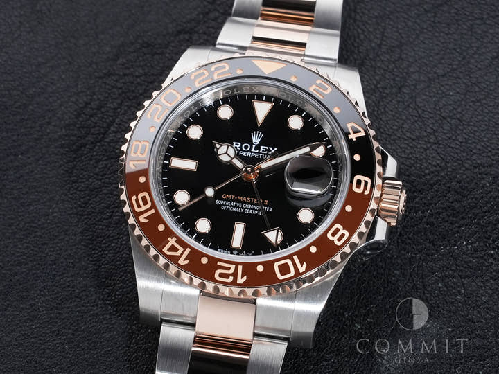 ROLEX GMT-Master II Ref.126711CHNR Stainless Steel/Everose Gold Black Dial Oyster Bracelet Used gu3awkfm