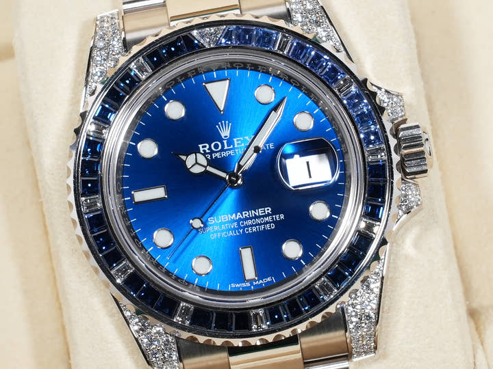 Rolex Submariner Date Ref. 116659SABR White Gold Blue Dial Used 44datm8q