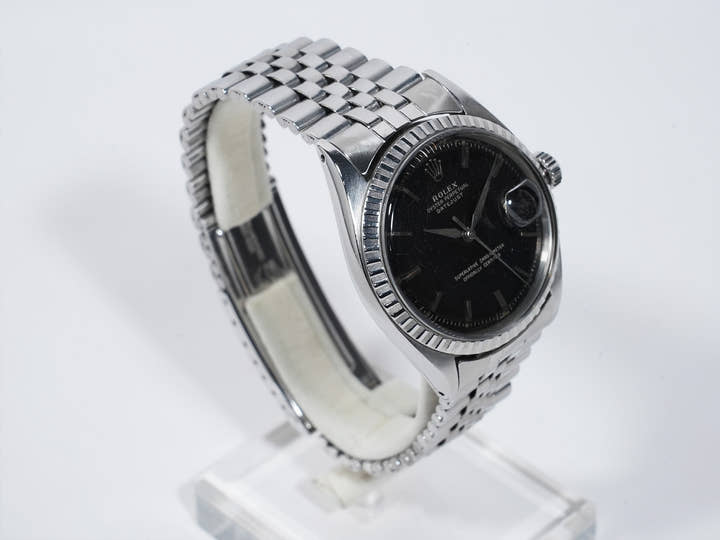Rolex Datejust 36 Ref. 1603 Stainless Steel Black Mirror Dial Pre-Owned b5rb6rrm