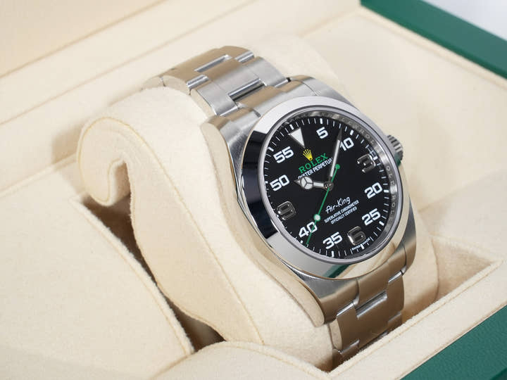 ロレックス エアキング Ref.116900 ステンレススチール ブラック文字盤 オイスターブレスレット 極美品 sonqj375