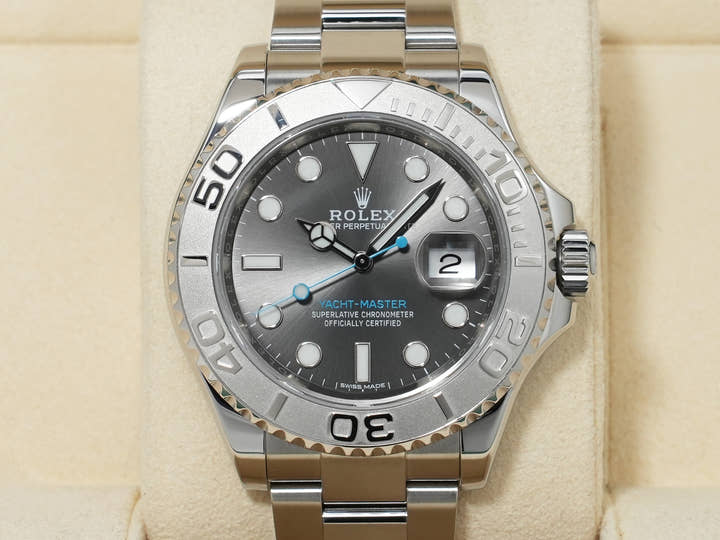 Rolex Yacht-Master 40 Ref. 116622 Stainless Steel/Platinum Dark Rhodium Dial Excellent Used Condition y9xeofxh