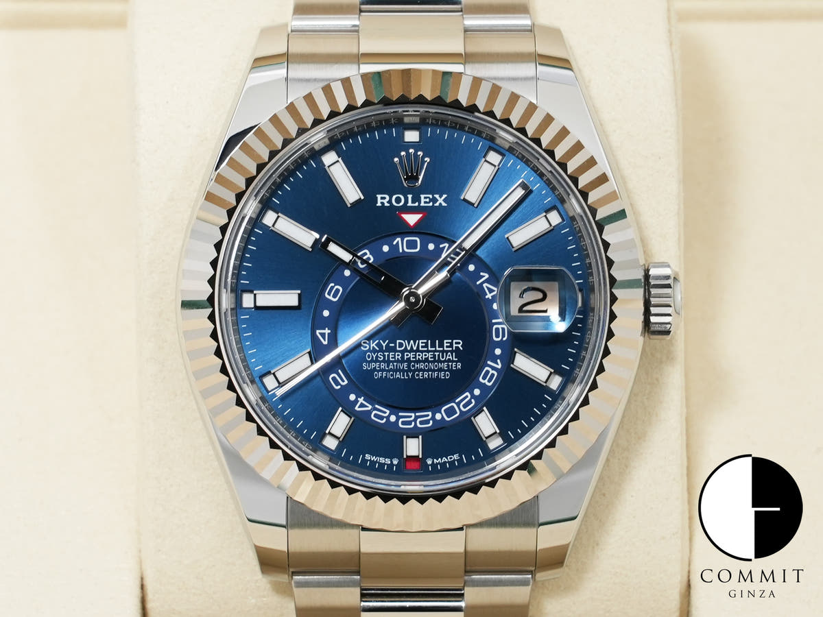 ROLEX Sky-Dweller Ref.336934 Stainless Steel/White Gold Blue Dial Oyster Bracelet A-rank Used gwfswghi