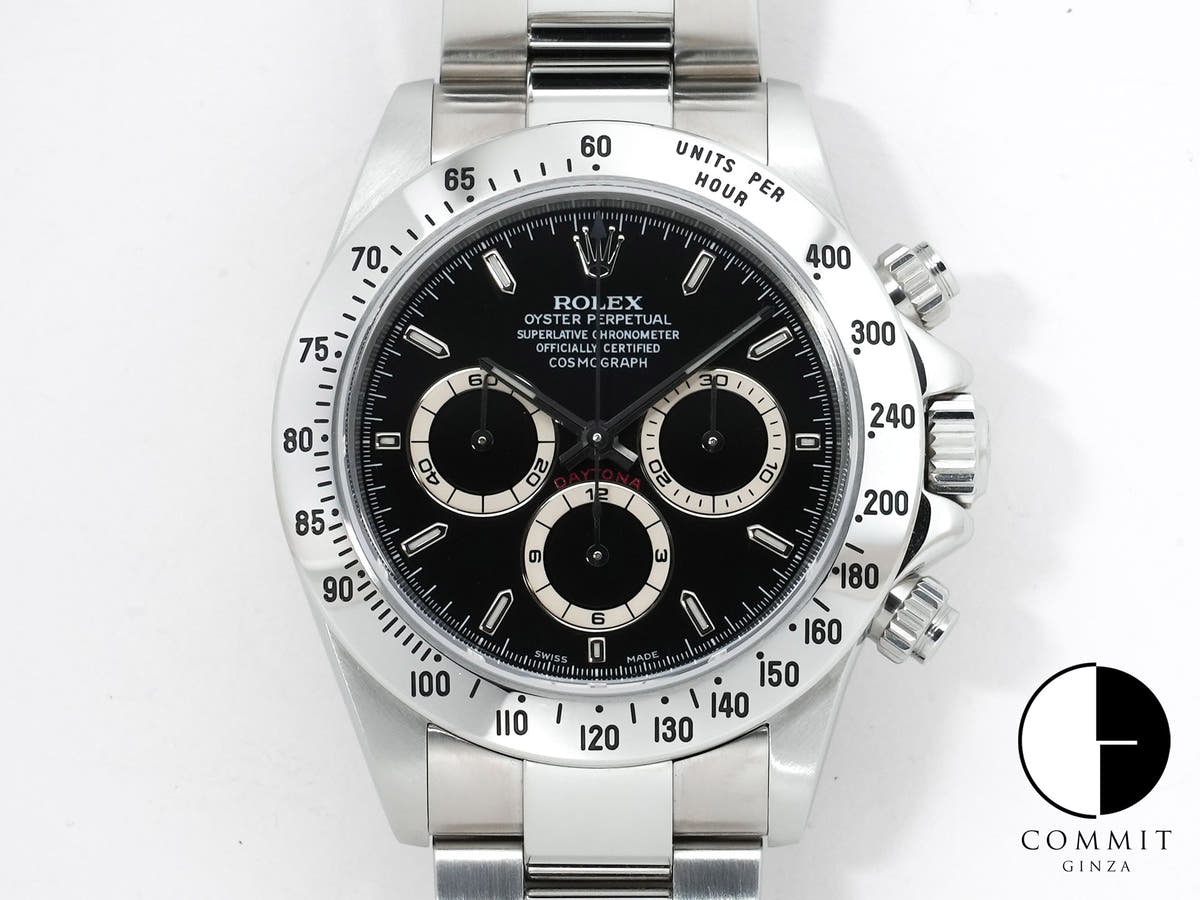ロレックス デイトナ エルプリメロ Ref.16520 ステンレススチール ブラック文字盤 美中古 pw3k4m4z