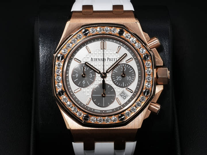 Audemars Piguet Royal Oak Offshore Chronograph Ref.26231OR.ZZ.D003CA.01 Pink Gold Silver x Black Dial Used A cky3qchy