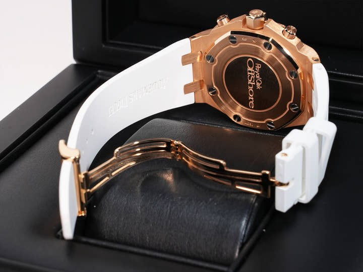 Audemars Piguet Royal Oak Offshore Chronograph Ref.26231OR.ZZ.D003CA.01 Pink Gold Silver x Black Dial Used A cky3qchy