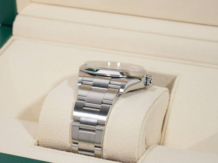 ROLEX Explorer 36 Ref. 124270 Stainless Steel Black Dial Oyster Bracelet Used ytpg2dxx