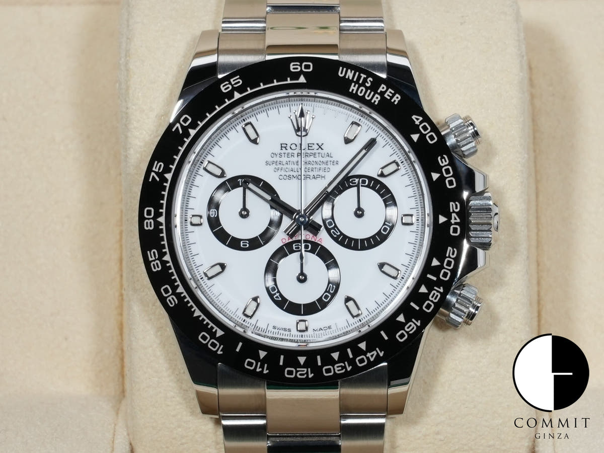 ロレックス デイトナ Ref.116500LN ステンレススチール ホワイト文字盤 美中古 e9pke4aj