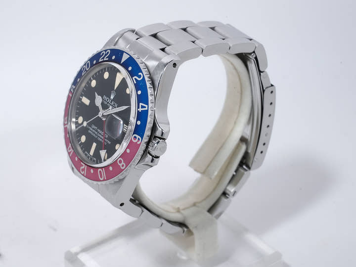 ロレックス GMTマスター Ref.1675 ステンレススチール ブラック文字盤 オイスターブレスレット 中古 bpatfghy