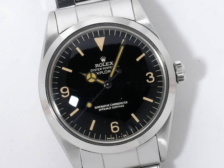 ロレックス エクスプローラーI Ref.1016 ステンレススチール ブラック文字盤 中古 ooahsvmq