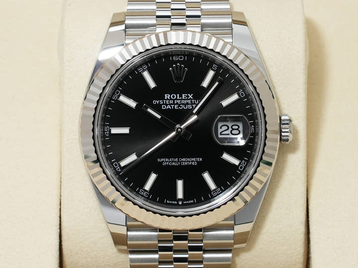 Rolex Datejust 41 Ref. 126334 Stainless Steel/White Gold Black Dial Jubilee Bracelet Unused 6b5unro4
