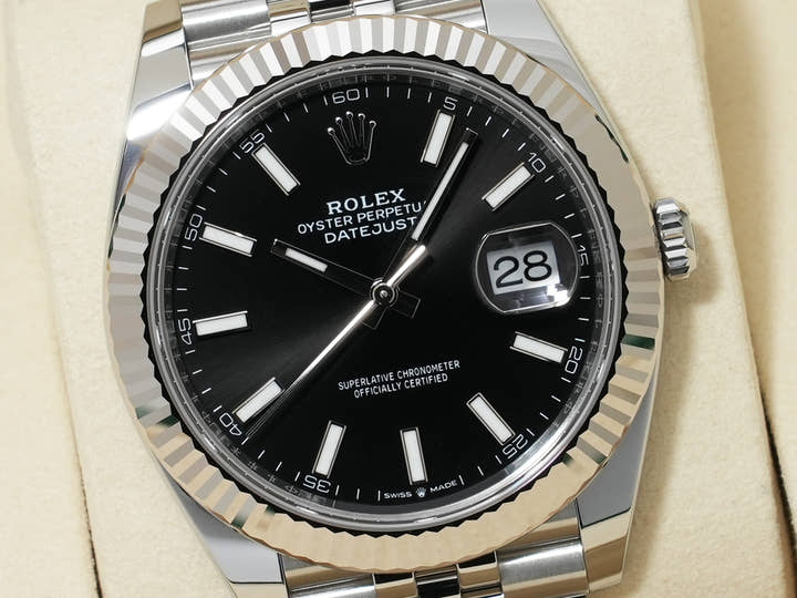 Rolex Datejust 41 Ref. 126334 Stainless Steel/White Gold Black Dial Jubilee Bracelet Unused 6b5unro4