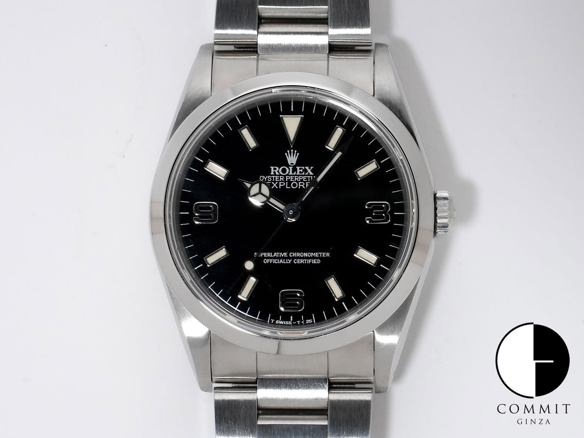 Rolex Explorer I Ref.14270 Stainless Steel Black Dial Oyster Bracelet Excellent Used Condition afoqrvvx