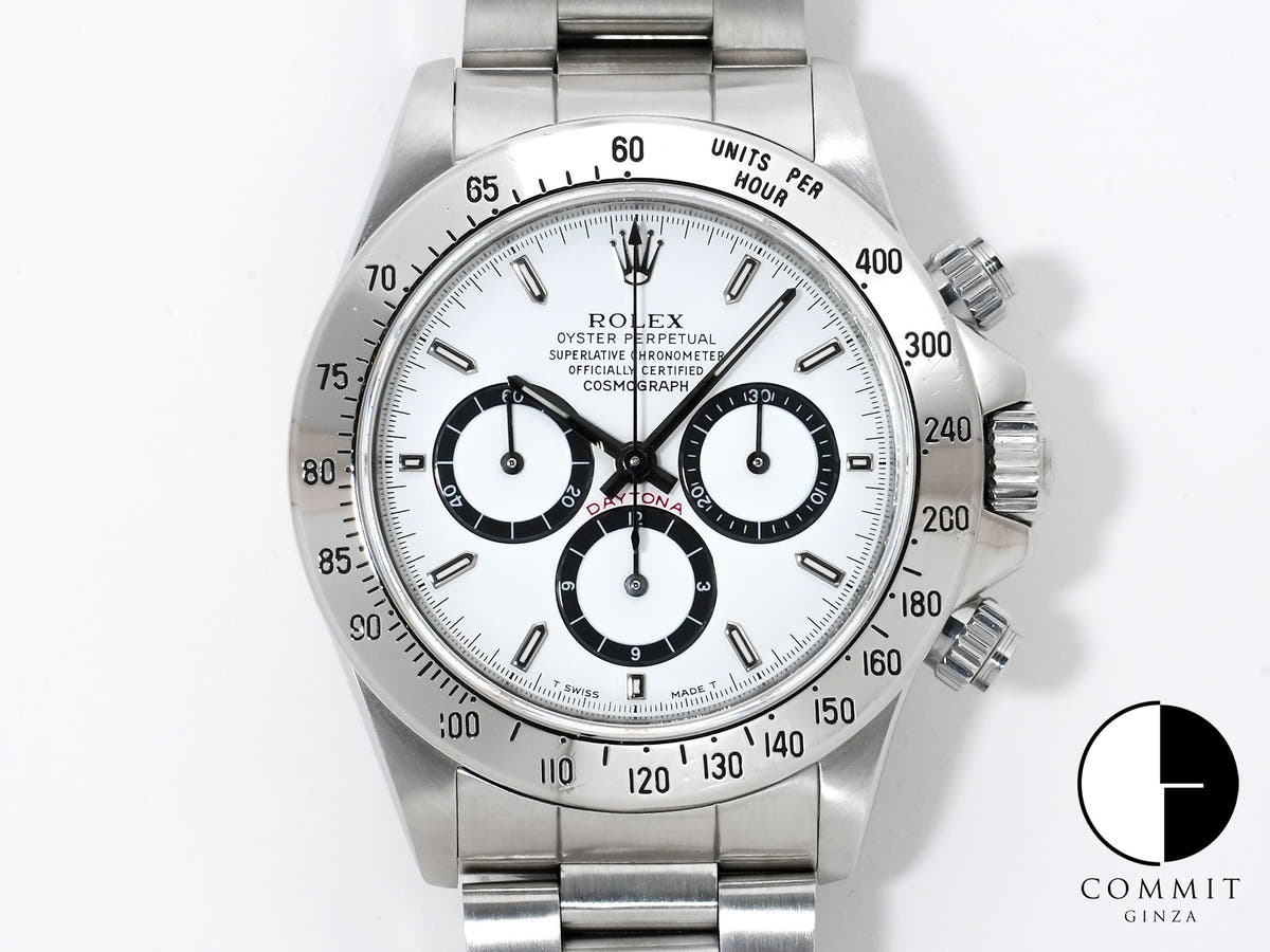 Rolex Daytona El Primero Ref. 16520 Stainless Steel White Dial Excellent Condition tdnyybpn