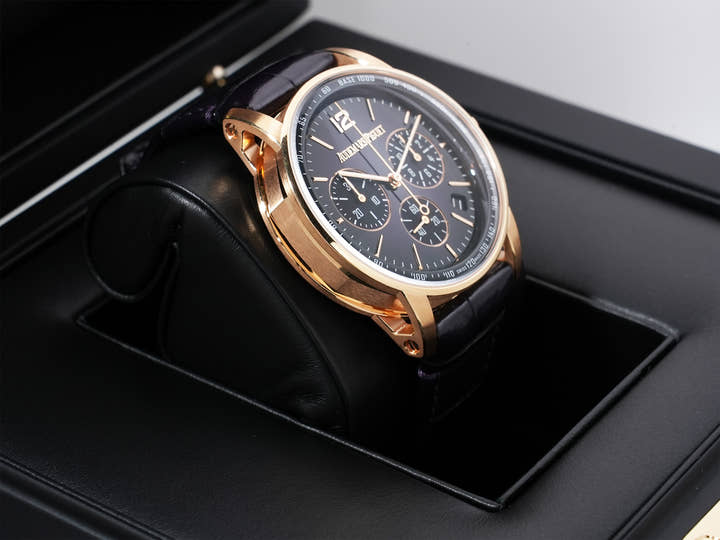 Audemars Piguet CODE 11.59 by Audemars Piguet Chronograph Ref.26393OR.OO.A616CR.01 Pink Gold Purple Dial Excellent Used ig7si4sj