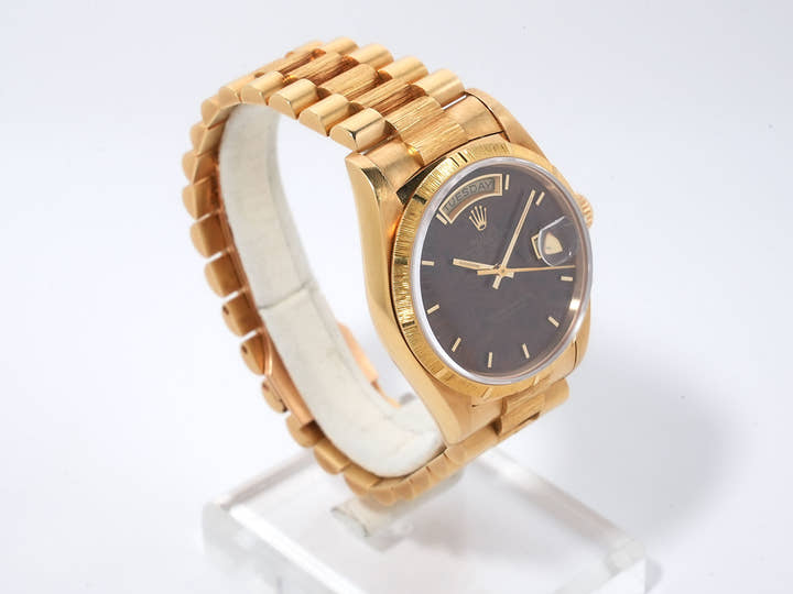 Rolex Day-Date Ref. 18248 Yellow Gold Walnut Dial Pre-owned gz3qvpwn