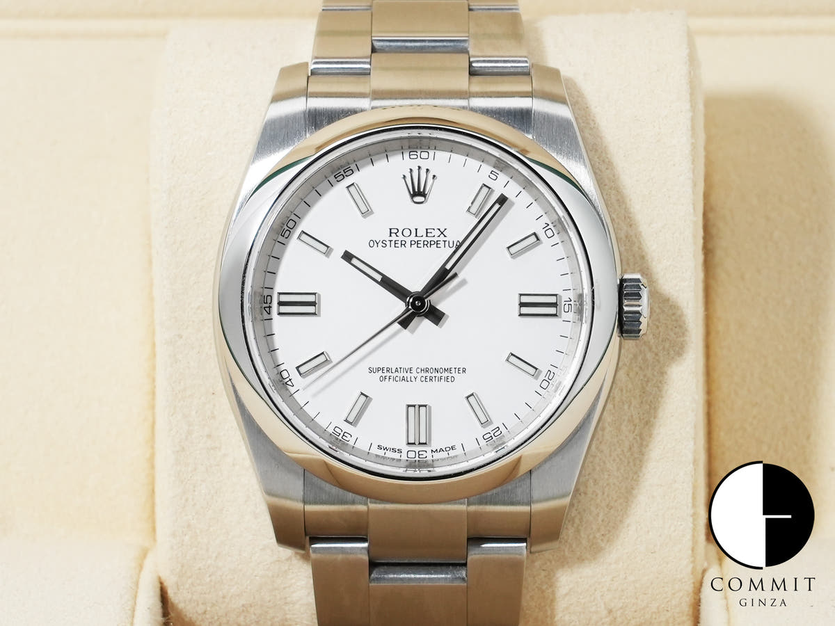 Rolex Oyster Perpetual 36 Ref. 116000 Stainless Steel White Dial Pre-owned jyqt2qrk