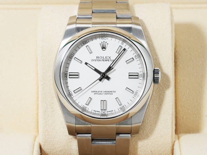 Rolex Oyster Perpetual 36 Ref. 116000 Stainless Steel White Dial Pre-owned jyqt2qrk