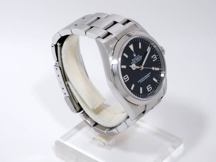 Rolex Explorer I Ref.114270 Stainless Steel Black Dial Oyster Bracelet Used irgd7cqk