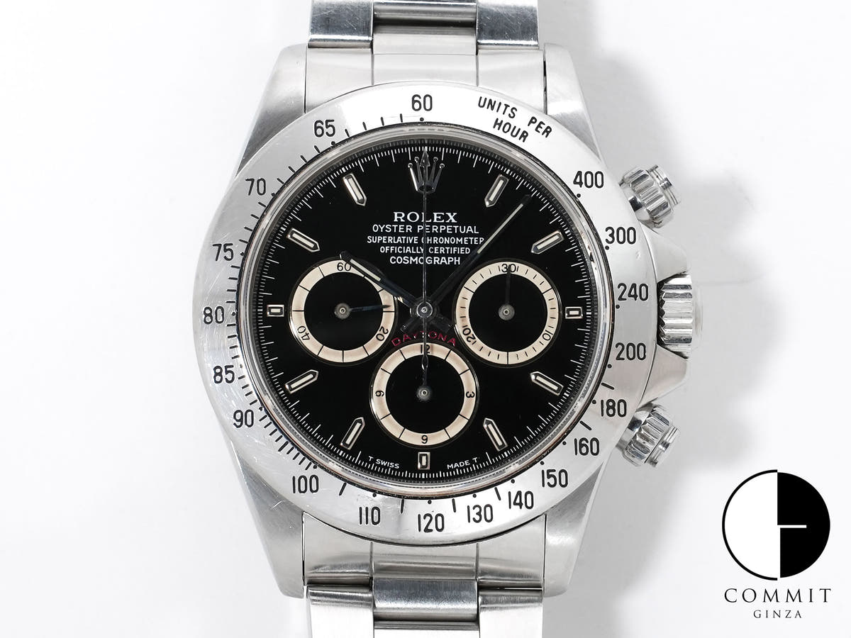 ROLEX Daytona El Primero Ref. 16520 Stainless Steel Black Dial Used fjrjzunh