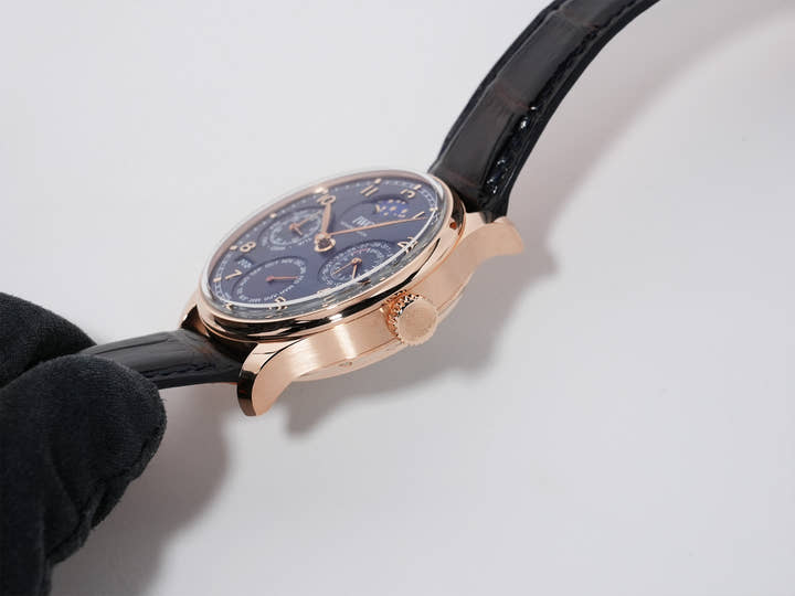 IWC Portugieser Perpetual Calendar Ref.IW503312 18 ct Armor Gold® Blue Dial Excellent Condition vg27qito