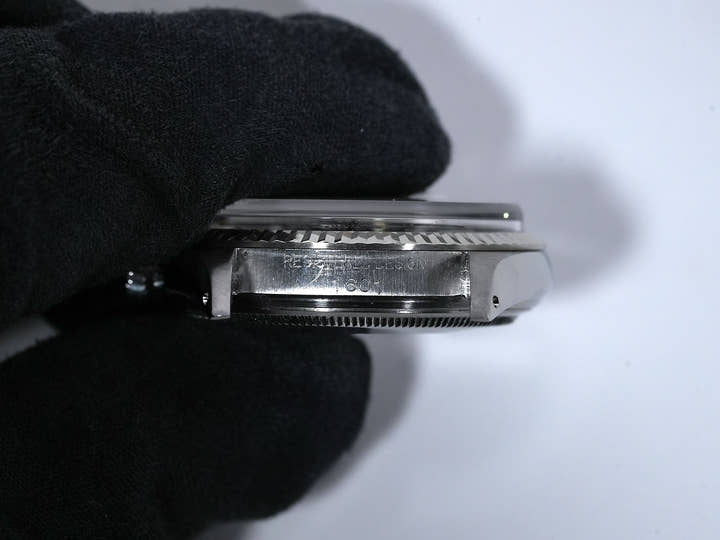 Rolex Datejust Ref. 1601 Stainless Steel/White Gold Black Mirror Dial Used eb6hapj8