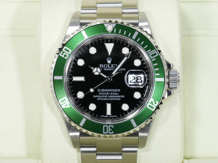 Rolex Submariner Date Ref.16610LV Stainless Steel Black Dial Unused qxzn49bz