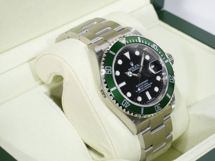 Rolex Submariner Date Ref.16610LV Stainless Steel Black Dial Unused qxzn49bz