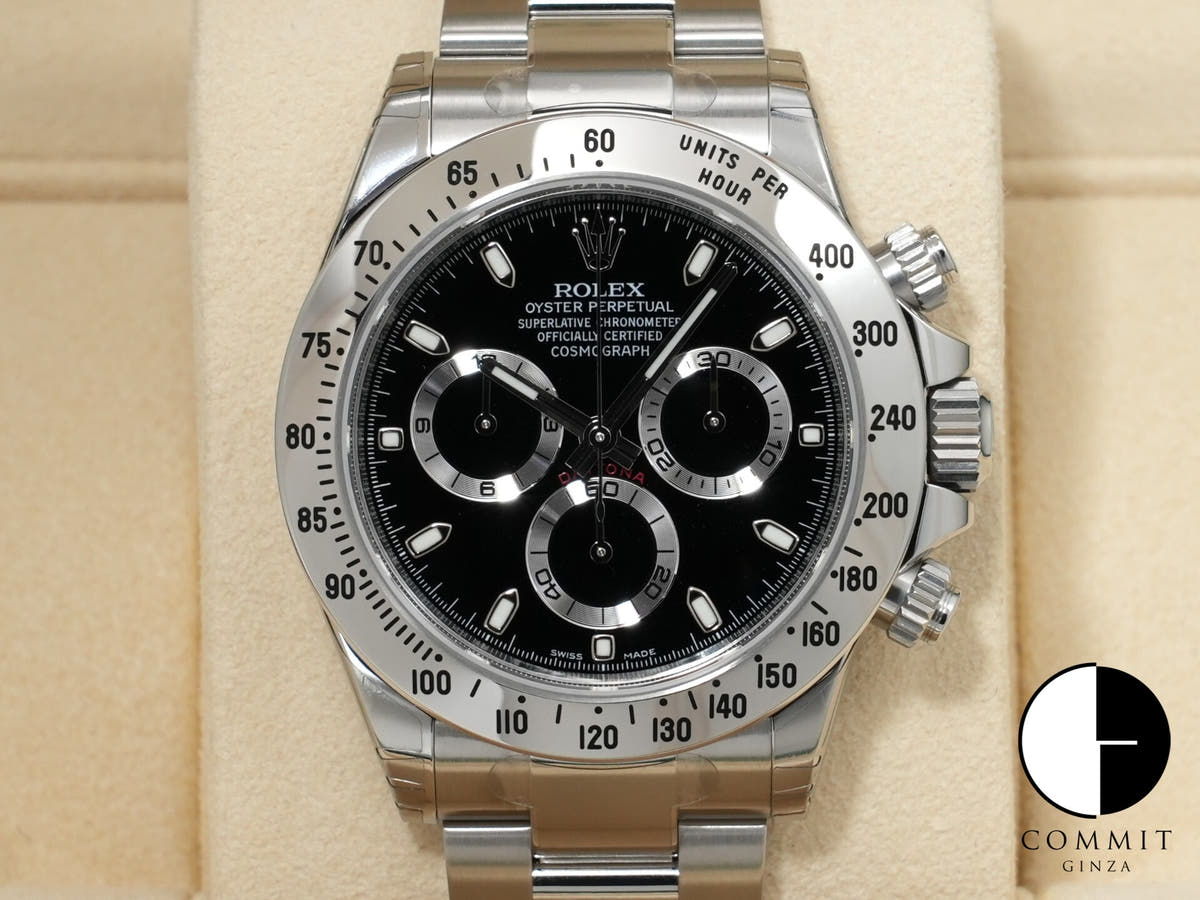 Rolex Daytona Ref. 116520 Stainless Steel Black Dial Unused akb6ubxw