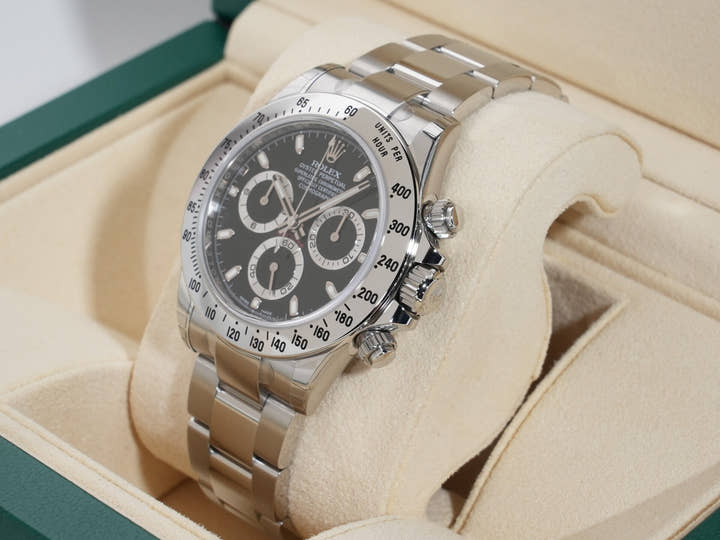 Rolex Daytona Ref. 116520 Stainless Steel Black Dial Unused akb6ubxw