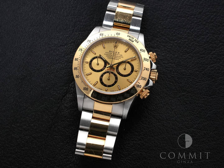 Rolex Daytona El Primero Ref. 16523 Stainless Steel/Yellow Gold Champagne Dial Excellent Condition cf7ts7ai