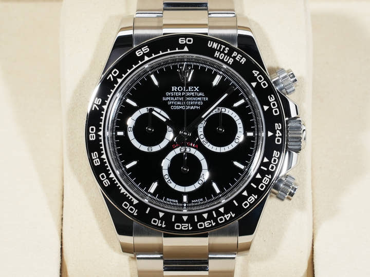 Rolex Daytona Ref. 126500LN Stainless Steel Black Dial Excellent Used Condition f3xkgqne