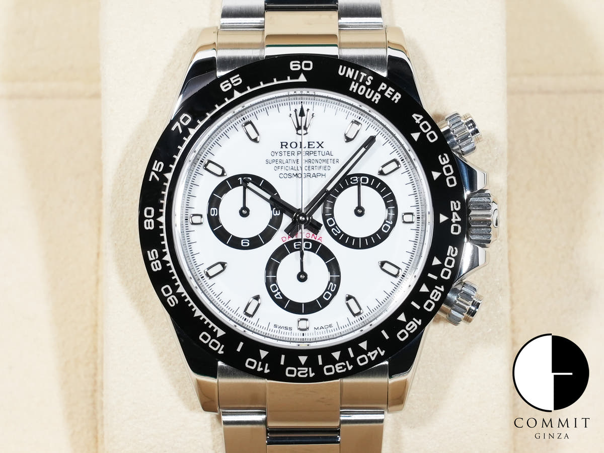 ROLEX Daytona Ref. 116500LN Stainless Steel White Dial Excellent Used Condition d2ne8yfq