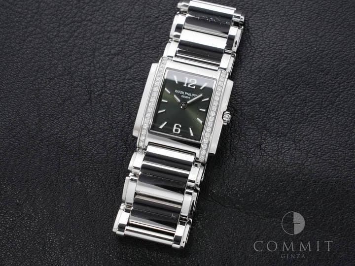 Patek Philippe Twenty-4 Ref.4910/1200A-011 Stainless Steel Olive Green Dial Used 4y78g2nn