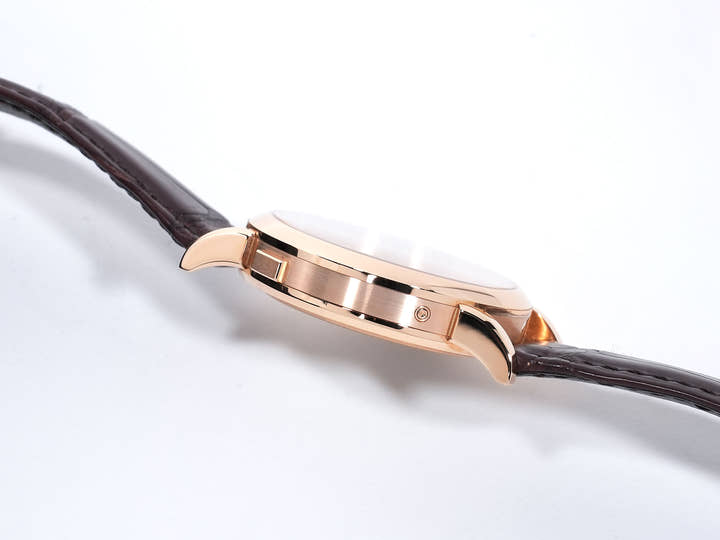 A. Lange & Söhne Lange 1 Moon Phase Ref. 192.032 Pink Gold Silver Dial Excellent Condition jhw2ijrg