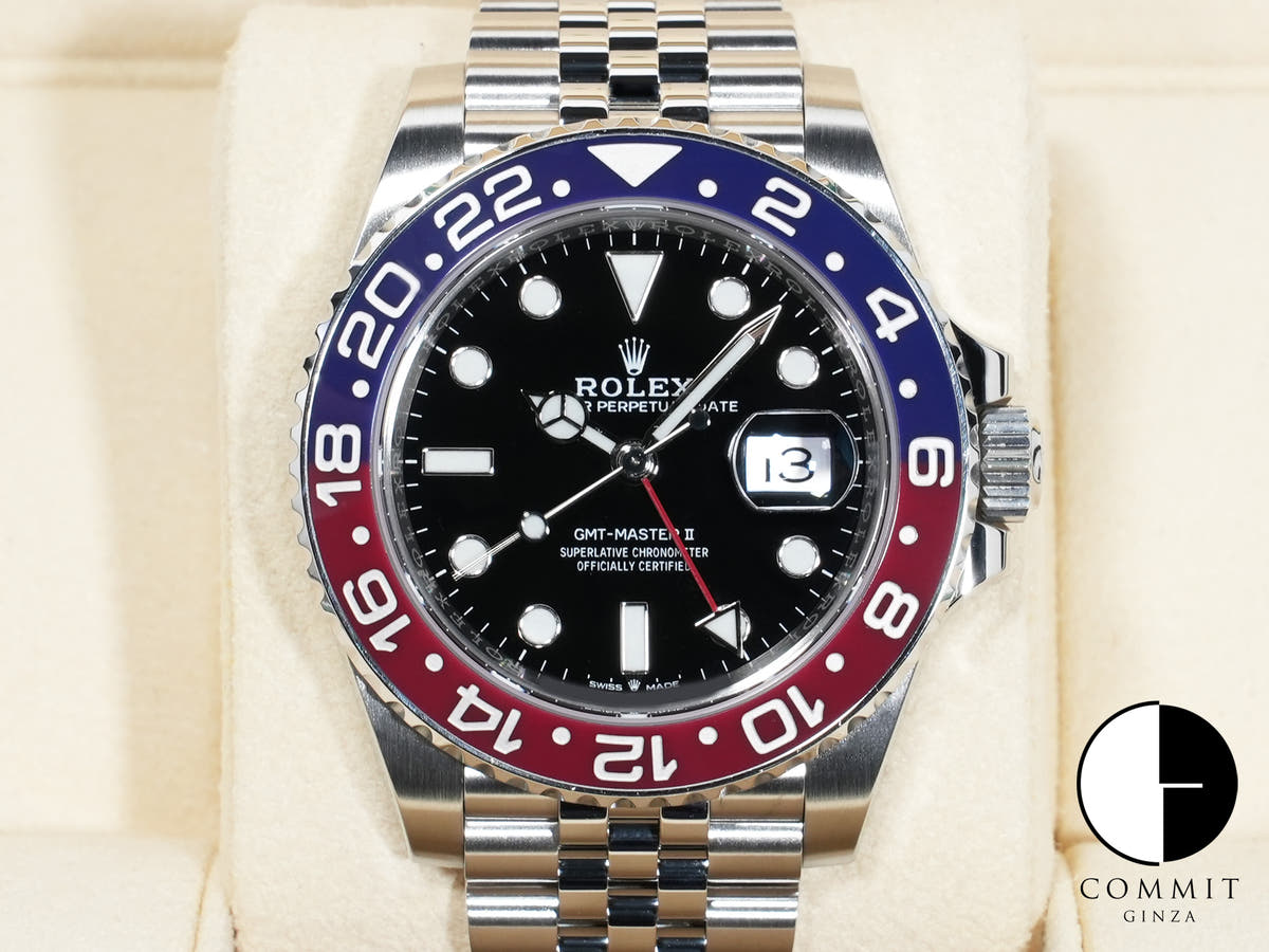 Rolex GMT-Master II Ref. 126710BLRO Stainless Steel Black Dial Jubilee Bracelet Excellent Condition qea8cgmz