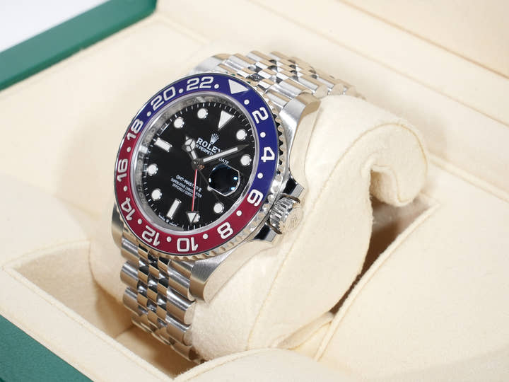 Rolex GMT-Master II Ref. 126710BLRO Stainless Steel Black Dial Jubilee Bracelet Excellent Condition qea8cgmz