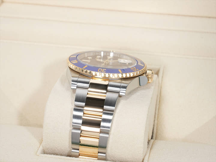 ROLEX Submariner Date Ref. 126613LB Stainless Steel/Yellow Gold Blue Dial Excellent Condition uqgtcf86