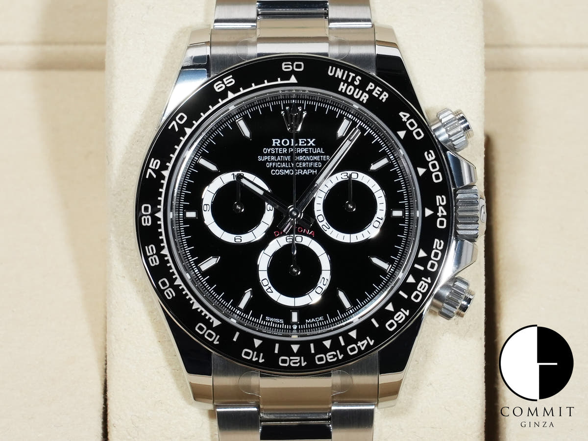 ROLEX Daytona Ref.126500LN Stainless Steel Black Dial Excellent Condition vdi6ysfm