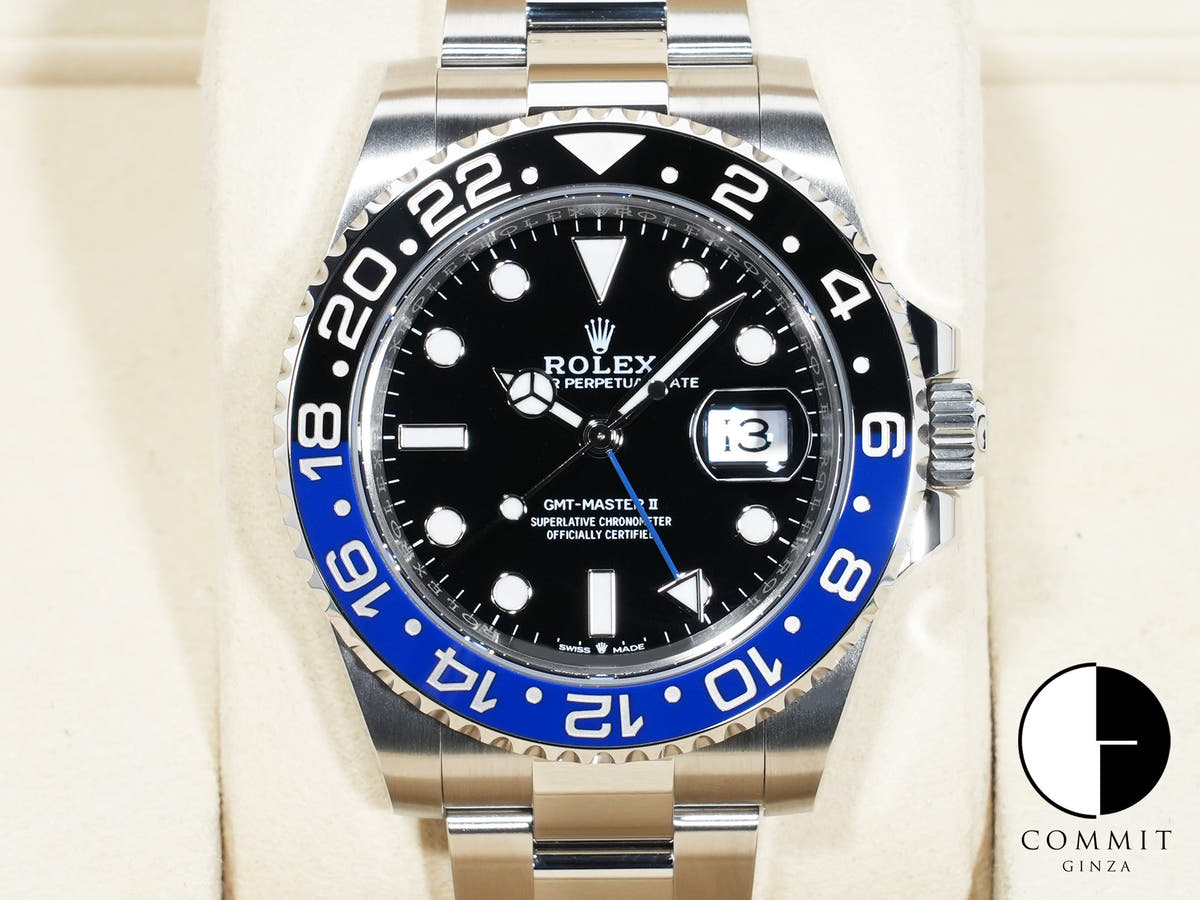 Rolex GMT-Master II Ref. 126710BLNR Stainless Steel Black Dial Oyster Bracelet Excellent Used c5nmf4cy
