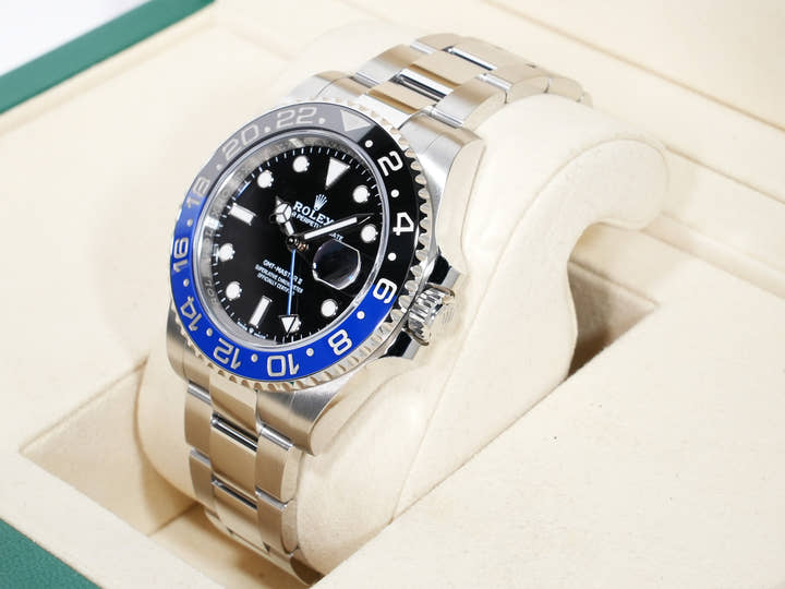 Rolex GMT-Master II Ref. 126710BLNR Stainless Steel Black Dial Oyster Bracelet Excellent Used c5nmf4cy